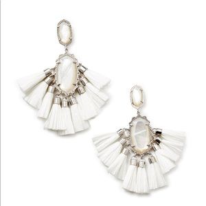 Kristen Statement Earrings Ivory Mother of Pearl